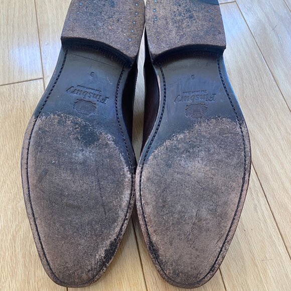 Finsbury Size US10/UK9/EU43 Brown Leather Oxford Dress Shoes Men - Picture 5 of 10